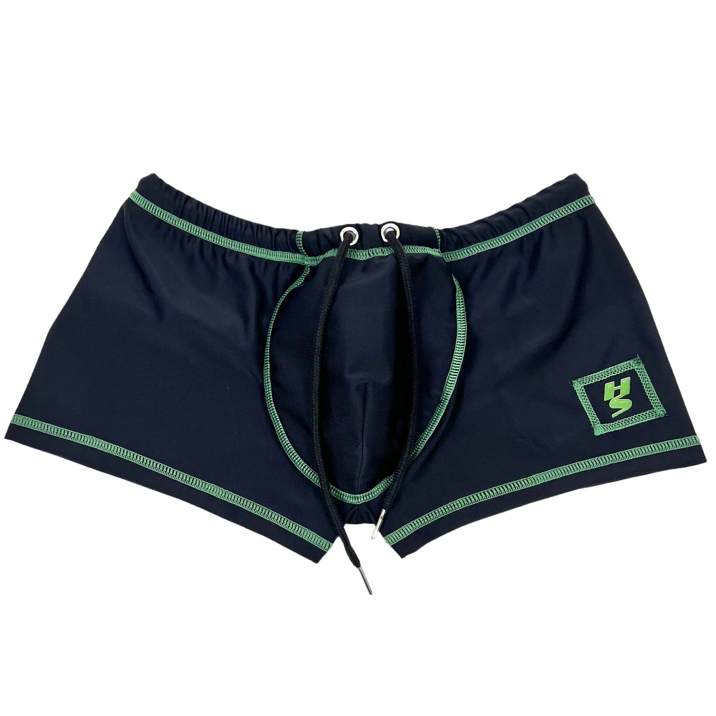 RECOIL -  SWIM // SPORT SHORTS - MILITARY BLACK/GREEN