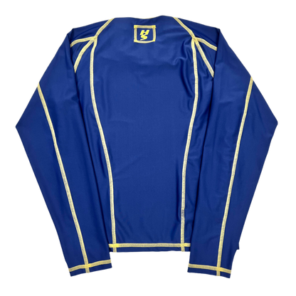 RESIST - BODY SCULPT SWIM // SPORT RASH GUARD - LONG SLEEVE - VINTAGE NAVY/YELLOW