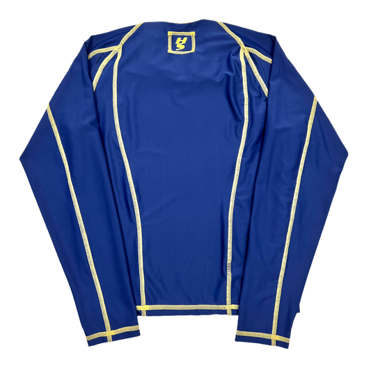 RESIST - BODY SCULPT SWIM // SPORT RASH GUARD - LONG SLEEVE - VINTAGE NAVY/YELLOW