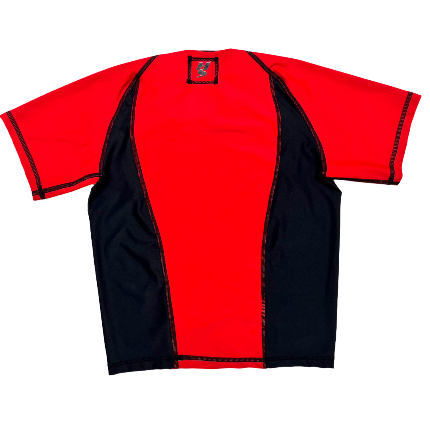 RESIST - BODY SCULPT SWIM // SPORT RASH GUARD - SHORT SLEEVE - REVENGE RED/BLACK